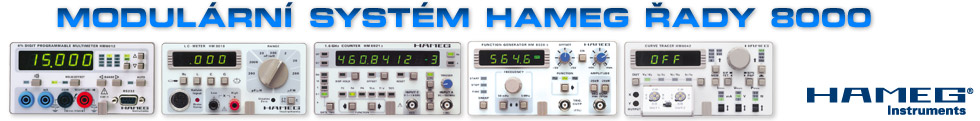 Modulrn systm HAMEG ady 8000 - vhradnm distributorem pro eskou republiku je firma Micronix, spol. s r.o.